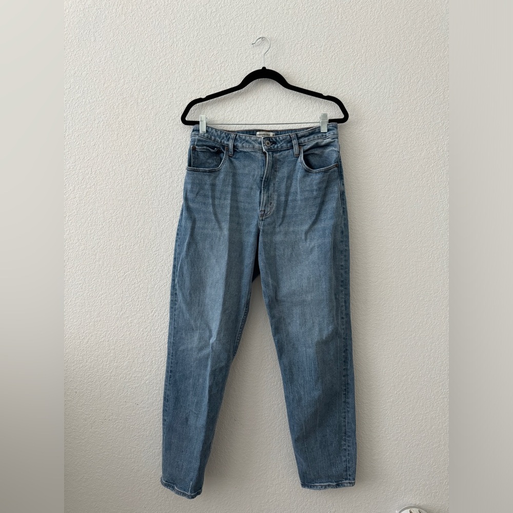 Abercrombie & Fitch Curve Love High Rise Mom Jean, size 10 Long